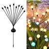 Image 1 : NEW SOLAR FIREFLIES 10 COLORED LIGHTS-PACK OF TWO