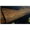 Image 2 : WOODEN BAR TABLE 8.5FT LONG X 21" WIDE X 3" THICK