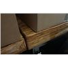Image 2 : WOODEN BAR TABLE 4.5FT LONG  X 21" WIDE X 3" THICK