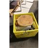 Image 1 : YELLOW CRATE WITH DRAFT BEER NAME HANDLES