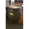 Image 1 : OAK WITH METAL STRAPS WINE BARREL 29" HIGH X 21" WIDE