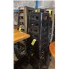 Image 2 : 8 BLACK METAL TALL STACKING BAR STOOLS 31"