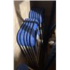 Image 2 : 12 BLUE PLASTIC COMMERCIAL FOLDING CHAIRS