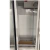 Image 2 : MB MASTER-BILT FUSION PLUS WHITE/BLACK DOUBLE DOOR GLASS FRONT COMMERCIAL REFRIGERATOR