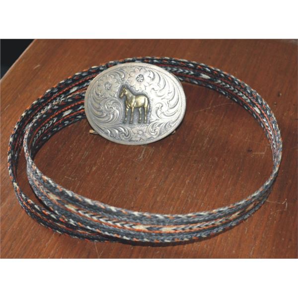 1940-50’s horse hair belt with 1960’s SSS silver buckle
