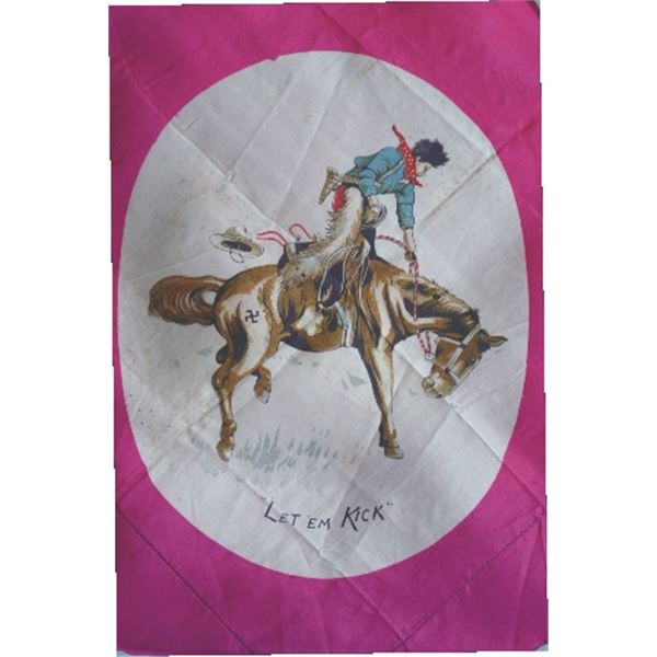 1930’s silk Let em Kick  scarf