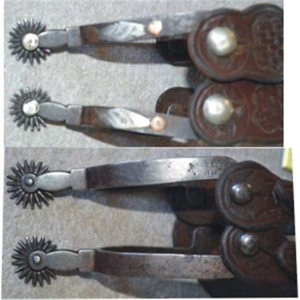 Buermann silver overlaid spurs