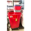 Image 2 : ASSORTED ULINE WASTE RECEPTACLES & 2 MOBILE ULINE WASTE RECEPTACLES
