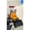 Image 2 : FLAND FL45 13HP 45 METER SQUARE BUCKET CAPACITY GAS RIDE ON WHEEL LOADER WITH KEYS