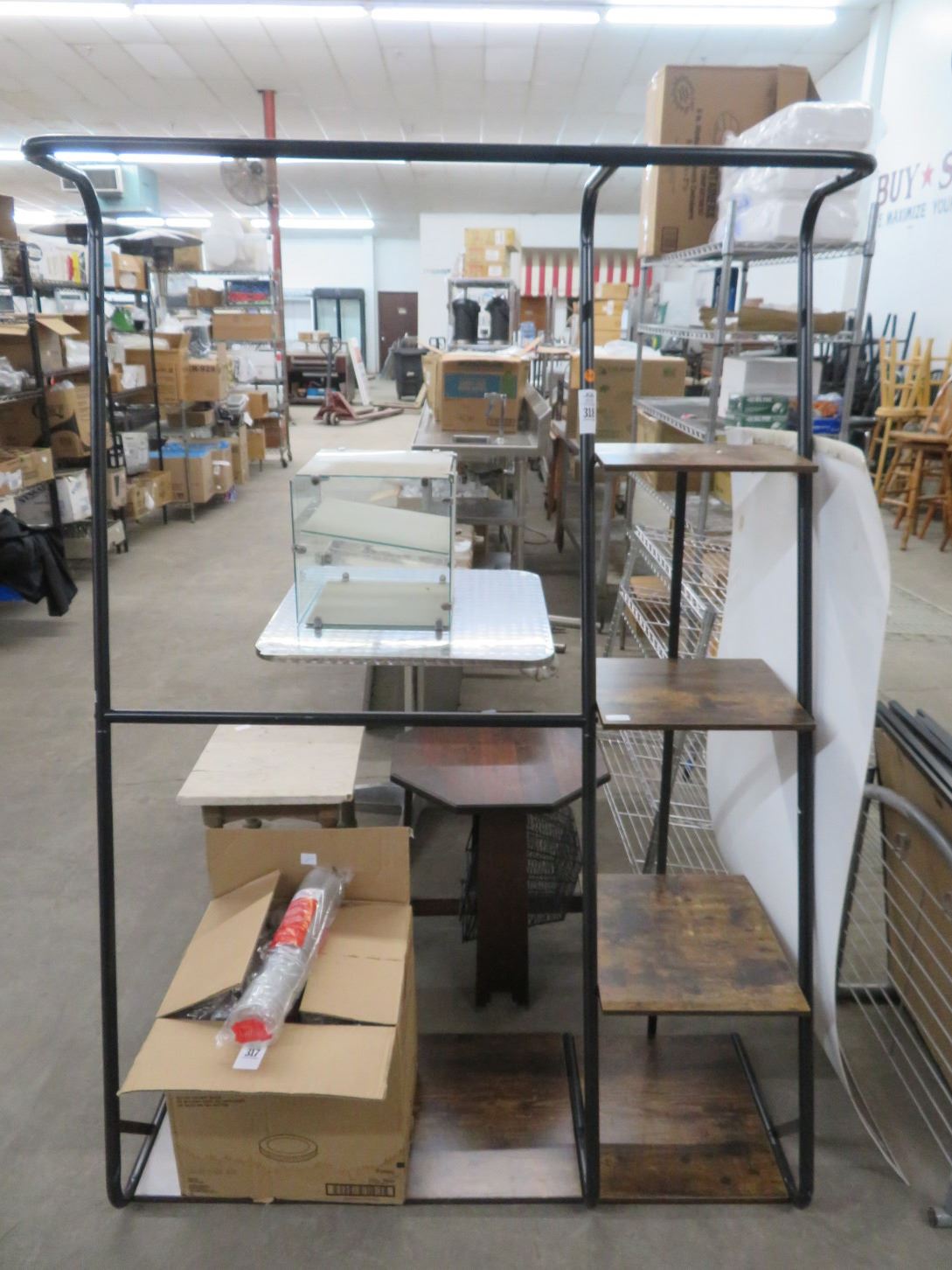 Contemporary Tubular Display Rack