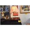 Image 2 : ROSEWOOD LAMP STAND W/SHADE