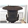 Image 2 : 25" CAST IRON FRENCH URN PLANTERS (PAIR)