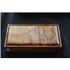 Image 3 : KOA WOOD BOX; SIGNED CHARLES DOMENGUEZ, HONOLULU, HI & KOA HAND HELD BEVELED MIRROR (2 PCS)