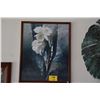Image 1 : KOA FRAMED OIL ON CANVAS, WHITE ORCHID; SIGNED