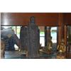 Image 2 : ANTIQUE JAPANESE CARVED WOOD JIZO PRIEST (10 1/2") (DOES NOT INCLUDE STAND)