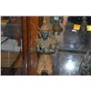 Image 2 : THAI BRONZE FIGURINES: PRAYING RAMA & DRAGON HORSE (3"-6 1/2") (2 PCS)
