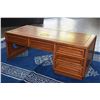 Image 2 : ROSEWOOD 5 DRAWER LOW DESK