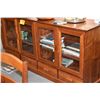 Image 5 : CUSTOM KOA CREDENZA W/4 GLASS DOORS & 4 DRAWERS BY TANG KOA FURNITURE (72" X 20" X 36")