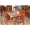 Image 1 : MARTIN & MACARTHUR KOA TOP DINING TABLE W/ASH BASE (UNSIGNED) (60" X 42" X 30") W/4 MARTIN & MACARTH