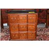 Image 2 : ROSEWOOD CHEST W/6 DRAWERS (21" X 12" X 22")