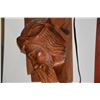 Image 2 : CARVED WOOD BUST OF CHRIST (8" X 13")