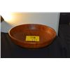 Image 1 : LARGE TURNED HAWAIIAN NORFOLK ISLAND PINE BOWL; SIGNED FRANK SARASON (13 3/4" X 4")