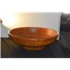 Image 2 : LARGE TURNED HAWAIIAN NORFOLK ISLAND PINE BOWL; SIGNED FRANK SARASON (13 3/4" X 4")