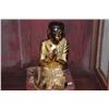 Image 2 : THAI GILT WOOD CARVED PRAYING MONKS (2 PCS)