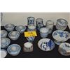 Image 1 : LARGE COLLECTION OF VARIOUS JAPANESE IMARI PORCELAIN DISHES, CUPS, BOWLS, ETC.  (89 PCS)