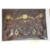 Image 2 : CARVED WOOD BUDDHA PANEL (16" X 20")
