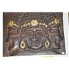 Image 2 : CARVED WOOD BUDDHA PANEL (16" X 20")