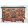 Image 2 : ANTIQUE CHINESE GILDED 3 DRAWER JEWELRY CHEST (1 DRAWER W/BEADS)