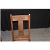 Image 2 : VINTAGE BRITISH 1940'S COLONIAL TEAK CHAIR W/CANE SEAT (37" X 18")