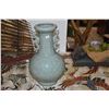 Image 2 : 13 1/2" GREEN CELADON VASE (DOES NOT INCLUDE STAND)