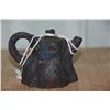 Image 3 : YIXING TEAPOT, TREE STUMP FORM, DARK ZISHA (2 1/2" X 3 1/2" X 2 1/2")