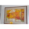 Image 2 : KOA FRAMED ABSTRACT PAINTING; SIGNED KUPFERMAN (40" X 30")