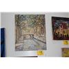 Image 1 : UNFRAMED PAINTING, PARIS NOTRE DAME (19 3/4" X 23")