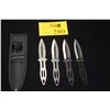 Image 1 : DEAD EYE THROWING KNIVES W/HOLDER (4 PCS)