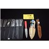 Image 1 : ASSORTED THROWING KNIVES W/HOLDERS (10 PCS)