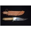 Image 2 : BUCK KNIFE W/SHEATH & SHARPENING STONE & CVA ITALY BOWIE HUNTING KNIFE W/SHEATH (2 PCS)