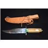 Image 3 : BUCK KNIFE W/SHEATH & SHARPENING STONE & CVA ITALY BOWIE HUNTING KNIFE W/SHEATH (2 PCS)