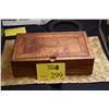 Image 1 : KOA JEWELRY BOX W/RING TRAY (12" X 7 1/2")