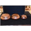 Image 2 : KOA COVERED BOWLS (3 SIZES) BY LARRY DE LUZ (3 PCS)