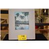 Image 1 : 1930'S HAND COLORED PHOTOGRAPH BY EDITHE BEUTLER OF OLD WAIKIKI COCONUT GROVE (8" X 10", PHOTO)