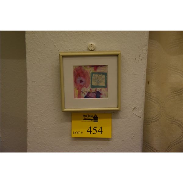 FRAMED PAINTING; SIGNED ON VERSO J.T. KURODA (6 1/4  X 6 1/4 )