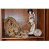 Image 2 : COLLECTION HAKIMONO, FOOTWARE, STRAW HATS, RAINCOATS, SANDALS & GEISHA ON STAND W/UMBRELLA