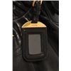 Image 7 : Prada Black Soft Calfskin Leather Gathered Shoulder Bag