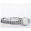 Image 9 : Rolex Ladies Quickset Stainless Steel Silver Index 18K White Gold Diamond & Emer