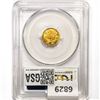 Image 2 : 1862 Rare Gold Dollar PCGS MS61
