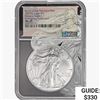 Image 1 : 2021-S Silver Eagle NGC MS69 Heraldic T-1